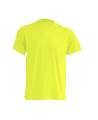 Трикотажная рубашка, футболка лимонная короткий рукав