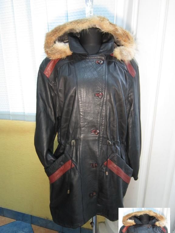 Фото 2. Женская кожаная куртка с капюшоном Stil Show. Лот 178