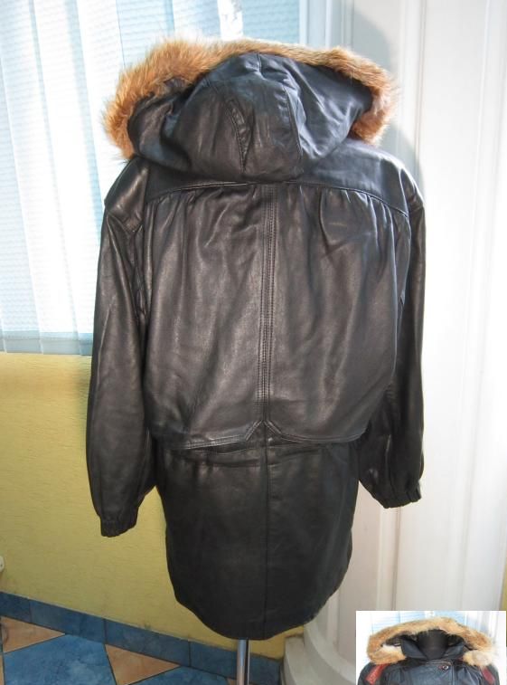 Фото 3. Женская кожаная куртка с капюшоном Stil Show. Лот 178