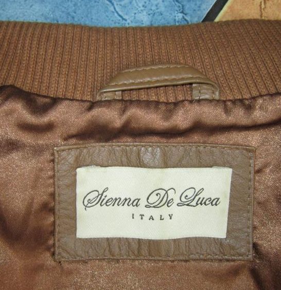 Фото 3. Фирменная лёгкая женская кожаная куртка Jienna De Luca. Италия. Лот 980
