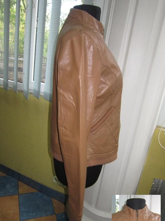 Фото 5. Фирменная лёгкая женская кожаная куртка Jienna De Luca. Италия. Лот 980