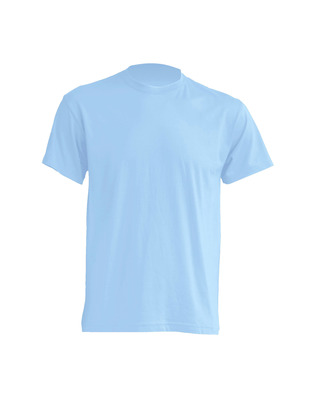 Трикотажная рубашка, футболка светло-голубая короткий рукав