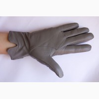 Женские зимние кожаные перчатки