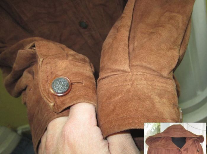 Фото 4. Стильная женская кожаная куртка с капюшоном YORN. Франция. Лот 627