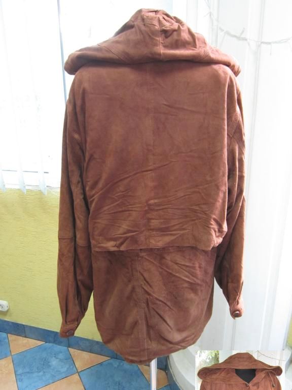 Фото 7. Стильная женская кожаная куртка с капюшоном YORN. Франция. Лот 627