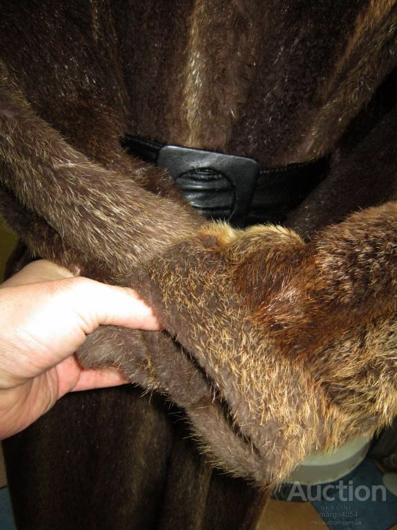 Фото 5. Большая шикарная женская натуральная бобровая шуба. Германия. Лот 690