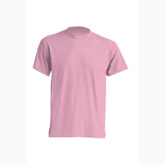 Трикотажная рубашка, футболка розовая короткий рукав