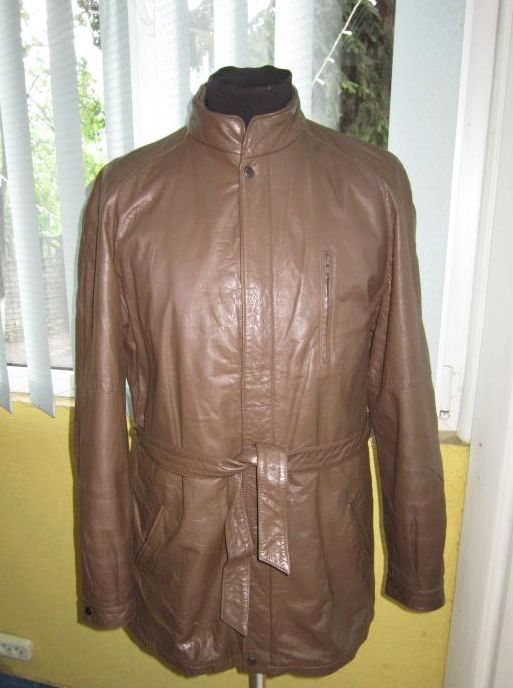 Фото 2. Кожаная мужская куртка с поясом. Германия. Лот 637