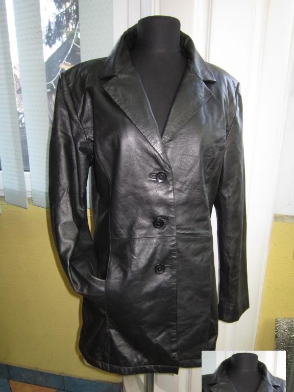 Фото 2. Женская кожаная куртка-пиджак Fabiani. Германия. Лот 104