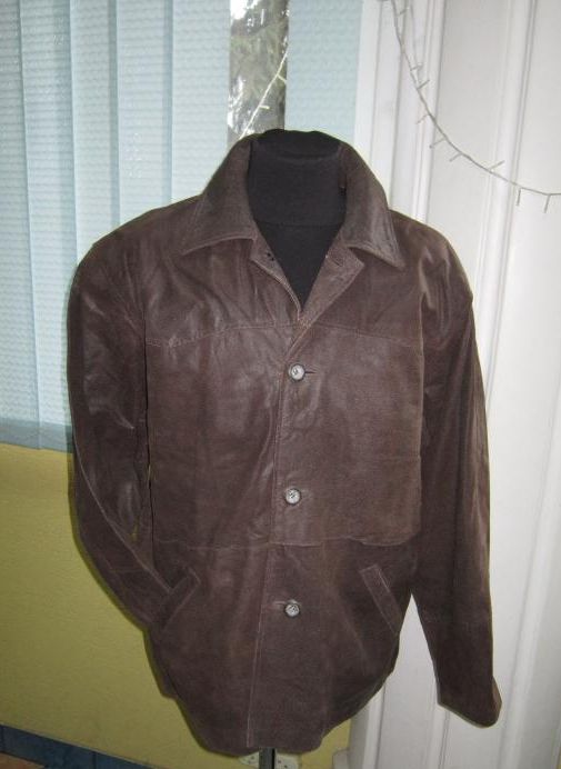 Большая лёгкая кожаная мужская куртка BLEND of AMERICA. Дания. Лот 839