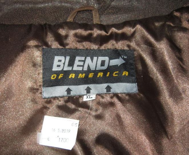 Фото 5. Большая лёгкая кожаная мужская куртка BLEND of AMERICA. Дания. Лот 839