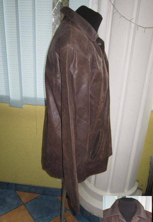 Фото 9. Большая лёгкая кожаная мужская куртка BLEND of AMERICA. Дания. Лот 839