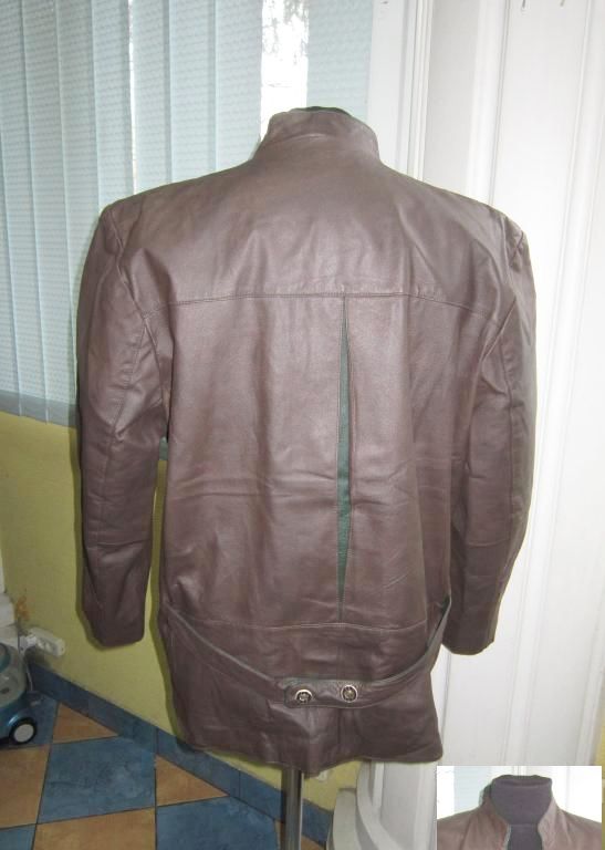 Фото 3. Большой кожаный мужской пиджак. Германия. Лот 661. Винтаж