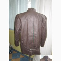 Большой кожаный мужской пиджак. Германия. Лот 661. Винтаж