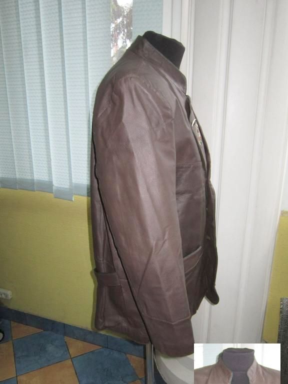 Фото 5. Большой кожаный мужской пиджак. Германия. Лот 661. Винтаж