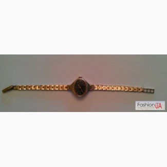 Продаются позолоченные женские часы-браслет «Луч» (СССР)