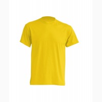 Трикотажная рубашка, футболка желтая короткий рукав