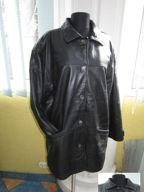 Большая женская кожаная куртка Lekra. Германия. Лот 1006