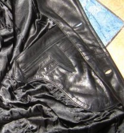 Фото 7. Утеплённая кожаная мужская куртка Theo Wormland. Германия. Лот 777