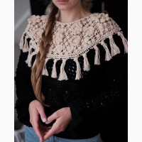 Надзвичайно витончений светр з елементами ручної роботи ZARA with HANDCRAFTING