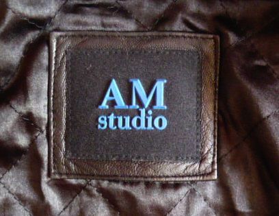 Фото 3. Большая классическая кожаная мужская куртка AM Studio. Лот 608
