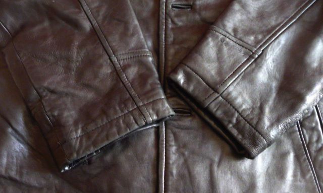 Фото 4. Большая классическая кожаная мужская куртка AM Studio. Лот 608