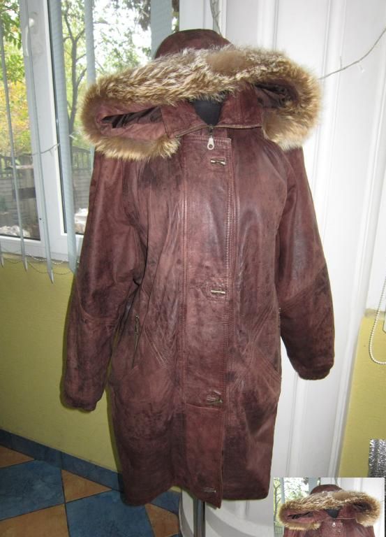 Фото 2. Женская кожаная куртка с капюшоном. Германия. Лот 581