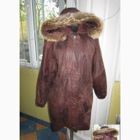 Женская кожаная куртка с капюшоном. Германия. Лот 581