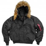 Теплые зимние куртки - N-2B Parka - короткая Аляска от Alpha Industries, USA