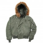 Теплые зимние куртки - N-2B Parka - короткая Аляска от Alpha Industries, USA