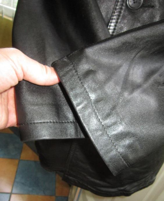Фото 3. Демісезонна шкіряна чоловіча куртка SPF. Іспанія. 52р. Лот 1085