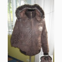 Зимняя кожаная мужская куртка с капюшоном TOM TAILOR. Канада. Лот 583