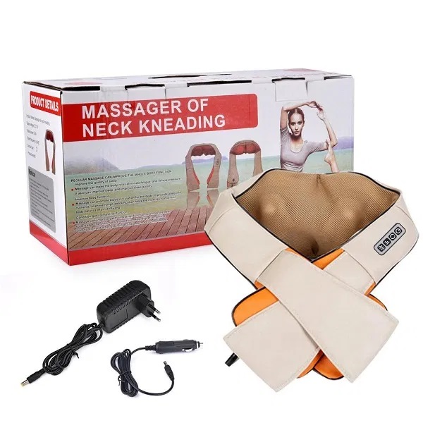 Фото 3. Роликовый массажер для шеи, плеч и спины Massager of Neck Kneading с прогревом