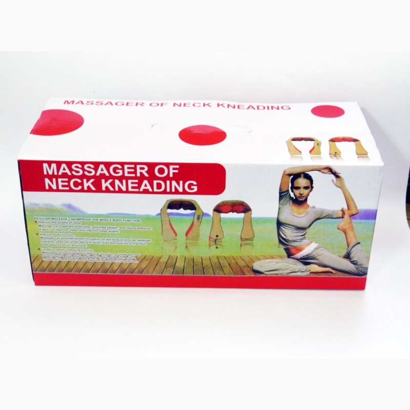 Фото 4. Роликовый массажер для шеи, плеч и спины Massager of Neck Kneading с прогревом