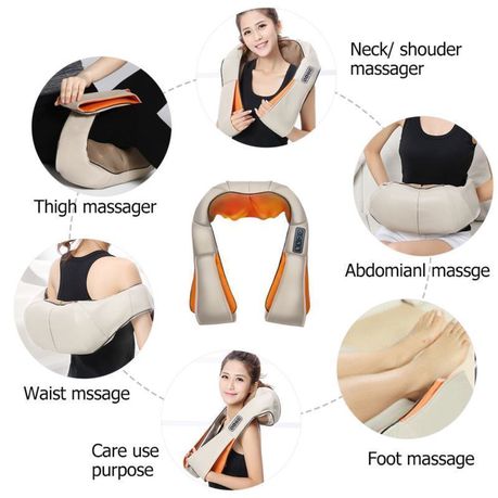 Фото 7. Роликовый массажер для шеи, плеч и спины Massager of Neck Kneading с прогревом