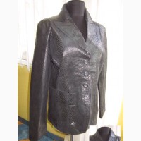 Женская кожаная куртка - пиджак YORN. Лот 905