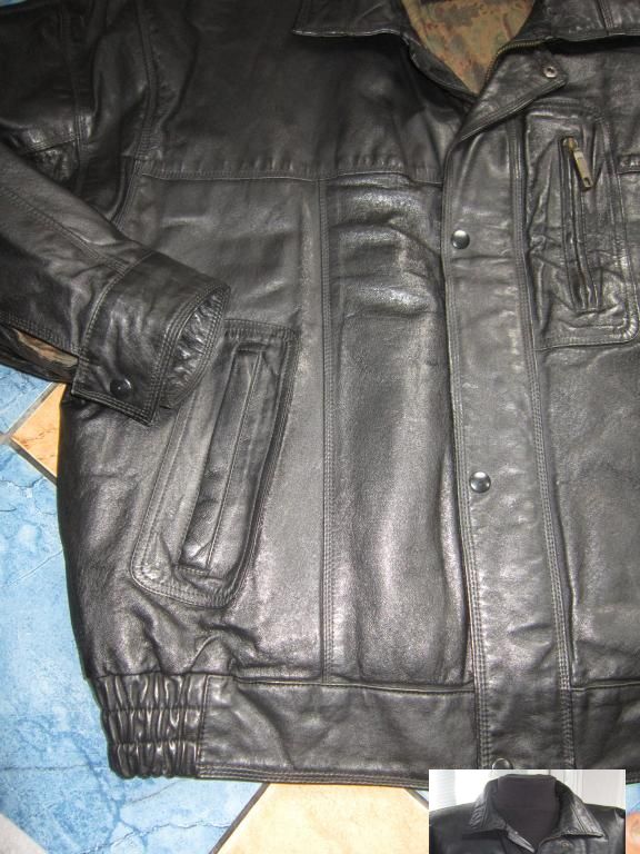 Фото 4. Крута шкіряна чоловіча куртка- бомбер CLASSIC LEATHER, CA. 62р. Лот 1095