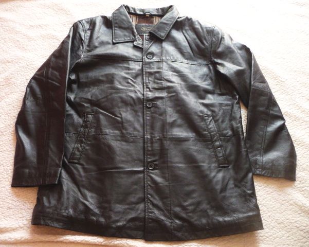 Фото 2. Большая утеплённая кожаная мужская куртка JC Collection. Лот 611