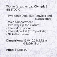 Кожаная женская сумка Olympia 3