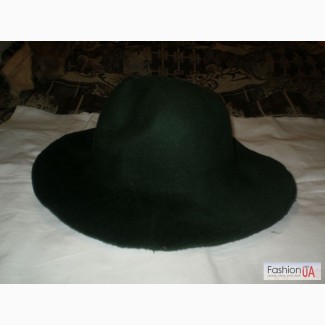 Колпак фетровый для шляпы новый темно-зеленый.