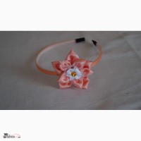 Обруч ручной работы Персиковый цветок