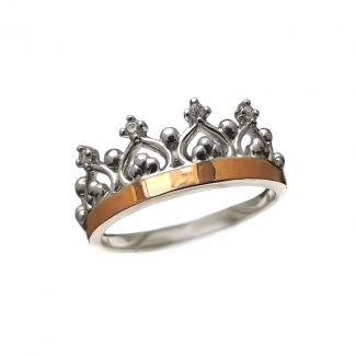 Кольцо женское Корона