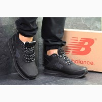 Кроссовки New Balance 754 Black теплые зимние с мехом черные