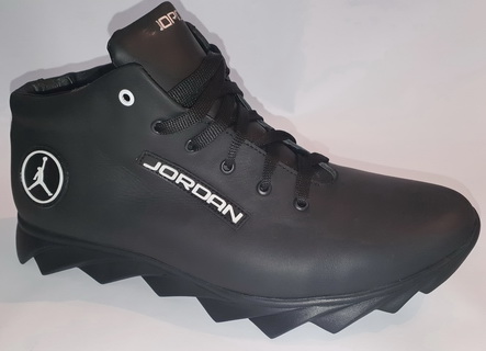 Мужские теплые Ботинки высокие кроссовки зимние Jordan на меху полуботинки спорт Розн Опт