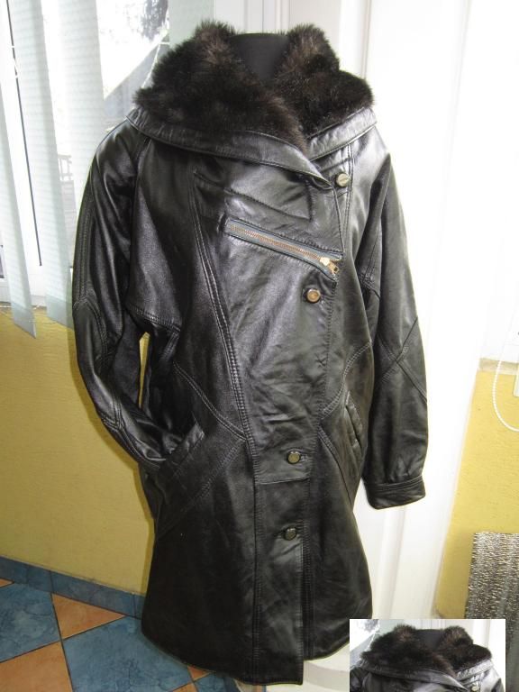 Стильная женская кожаная куртка - косуха с капюшоном. Лот 312