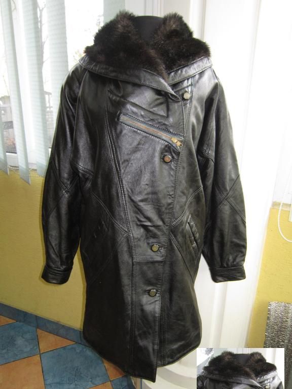 Фото 2. Стильная женская кожаная куртка - косуха с капюшоном. Лот 312