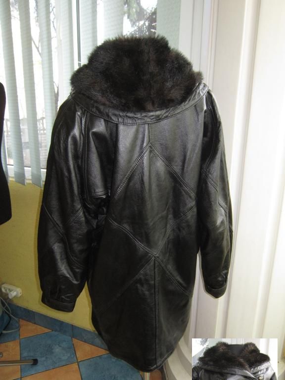 Фото 4. Стильная женская кожаная куртка - косуха с капюшоном. Лот 312