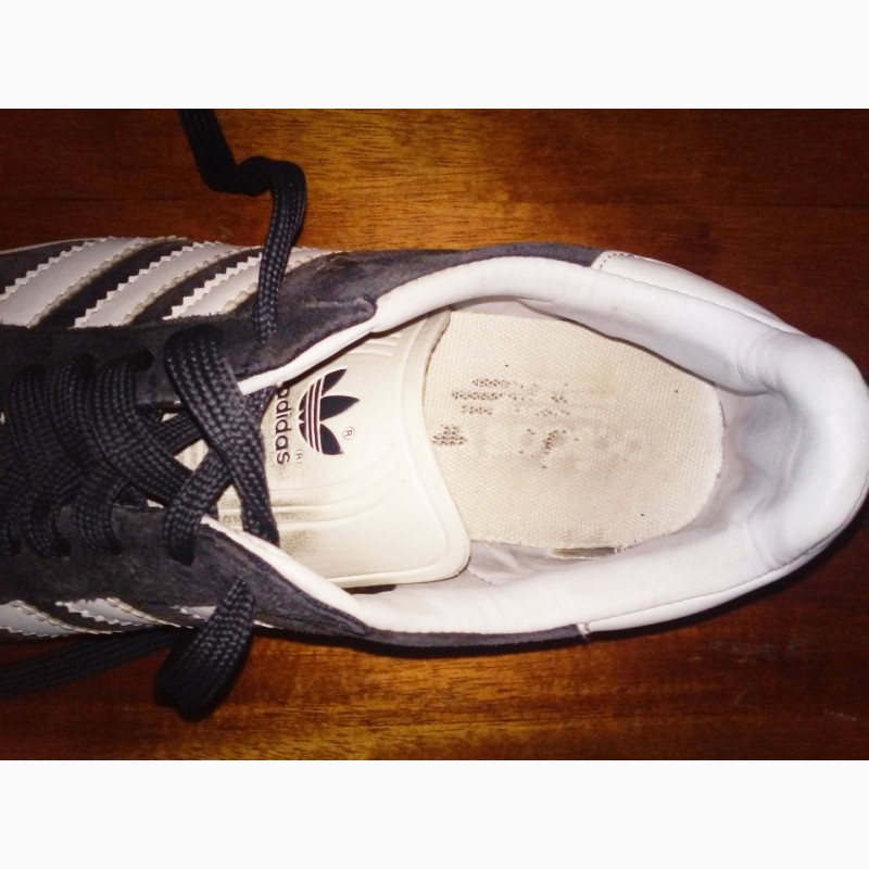 Фото 4. Продам б/у бело-черные оригинальные кроссовки Adidas Gazelle