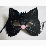 Карнавальные мягкие маски с фетра для девочек
