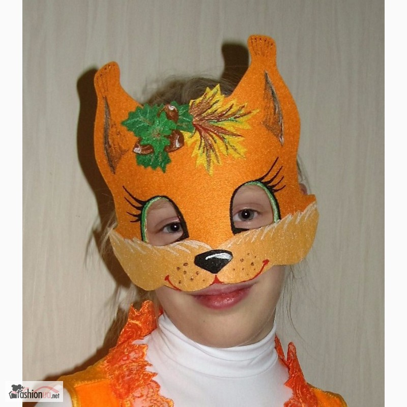 Фото 3. Карнавальные мягкие маски с фетра для девочек